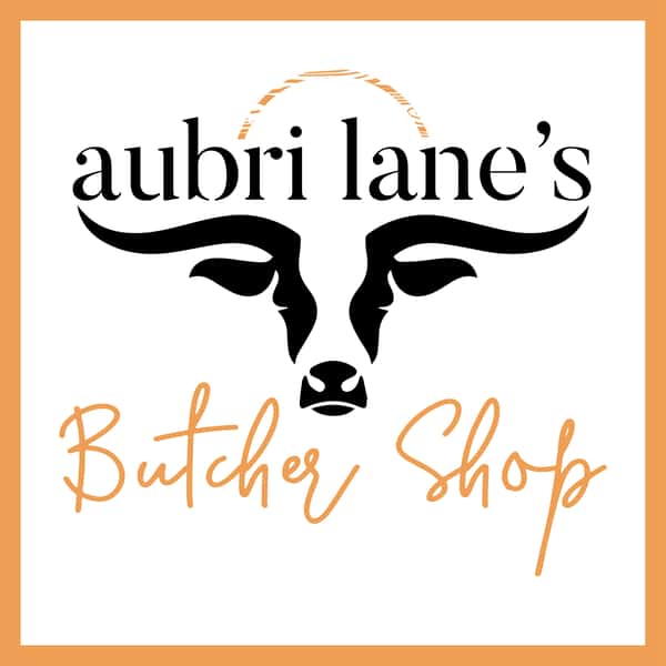 aubri lanes butcher shop logo