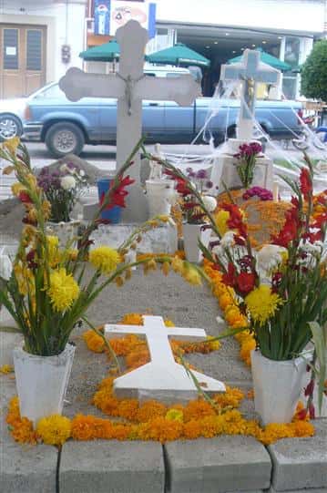 assorted day of the dead decorations