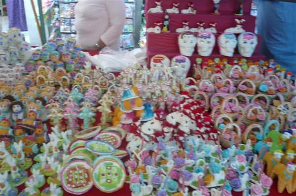 assorted day of the dead decorations