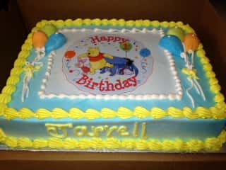 winnie the pooh birthday cake