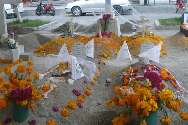 assorted day of the dead decorations