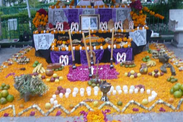 assorted day of the dead decorations