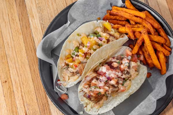 Fried Flounder Tacos