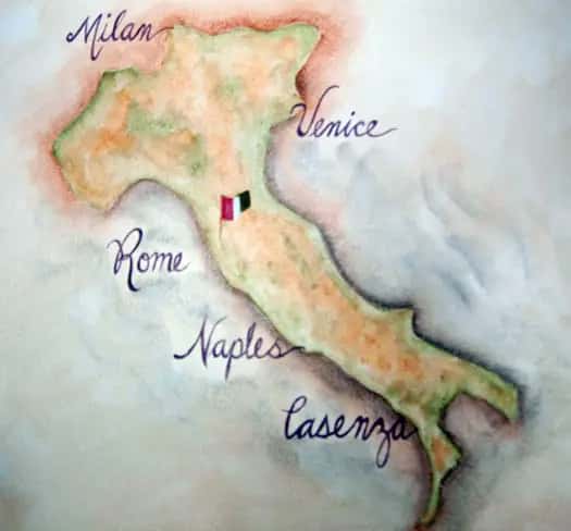 map of italy
