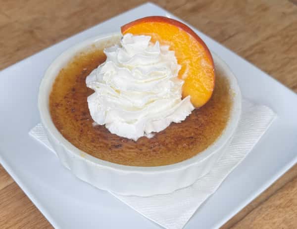Peach Crème Brûlée