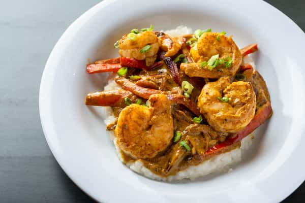 shrimp curry bowl