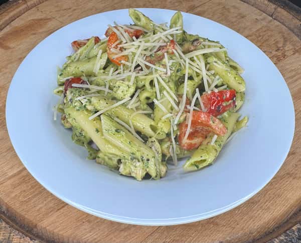 Chicken Pesto Mac-n-Cheese