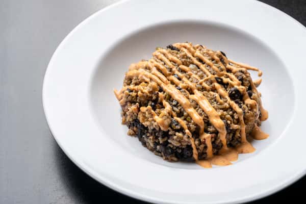 Winter Dirty Rice & Black Bean Bowl