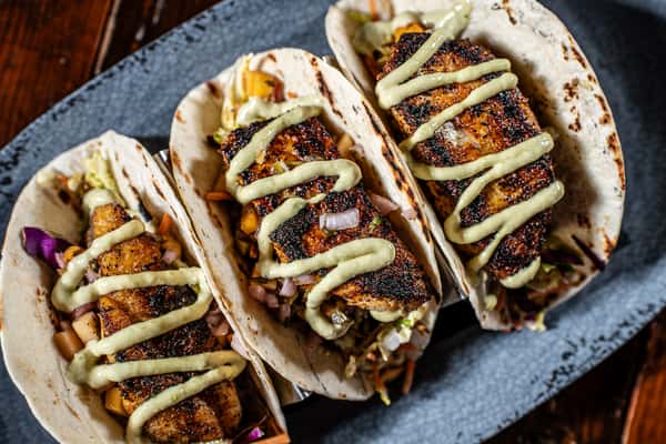 Blackened Walleye Tacos