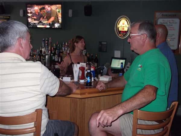Group of people sitting at the bar