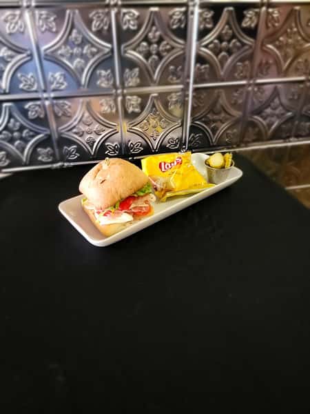 sandwich and bag of chips