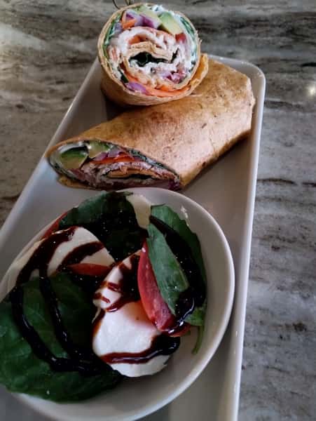 wrap and caprese