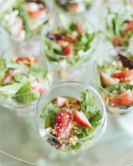 mini strawberry salads