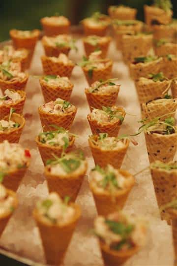 waffle cone appetizer