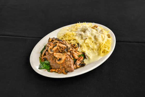 Filet with Crab Meat Alfredo