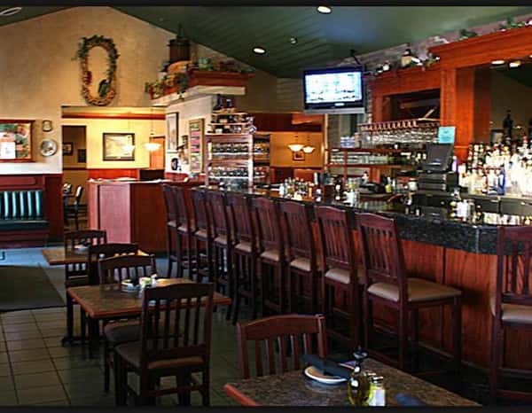 front of bar area