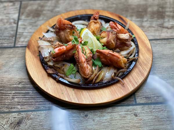 shrimp dish on a plate