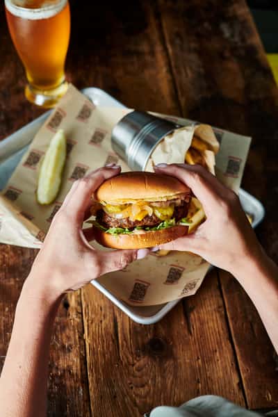 person classic burger