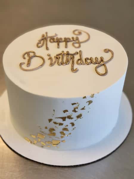 7" Signature Cake with Gold OR Silver Leaf