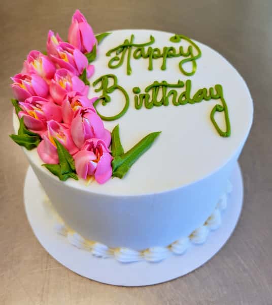 7" Signature Cake with Flowers