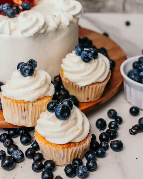 Red, White & Blue Cupcakes - 6 count