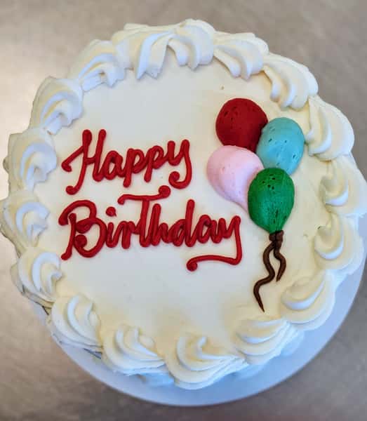 9" Signature Cake with Balloons & Sprinkles