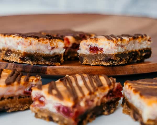 Chocolate Cherry Cheesecake Bars - Dozen
