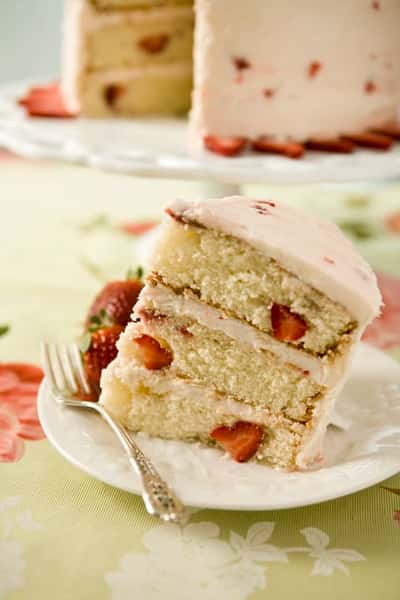 Gluten Friendly Fresh Strawberry Cake