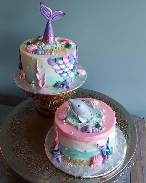 Mermaid Dolphin cake