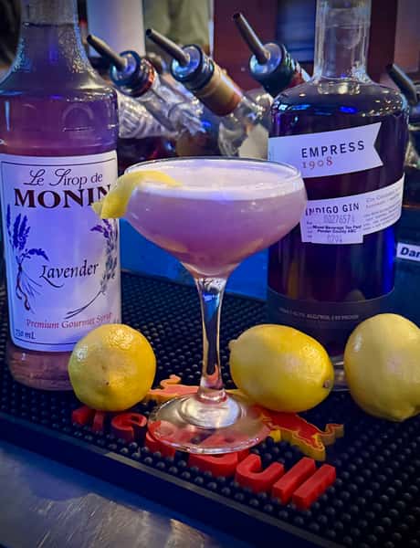 Lavendar Gin Fizz