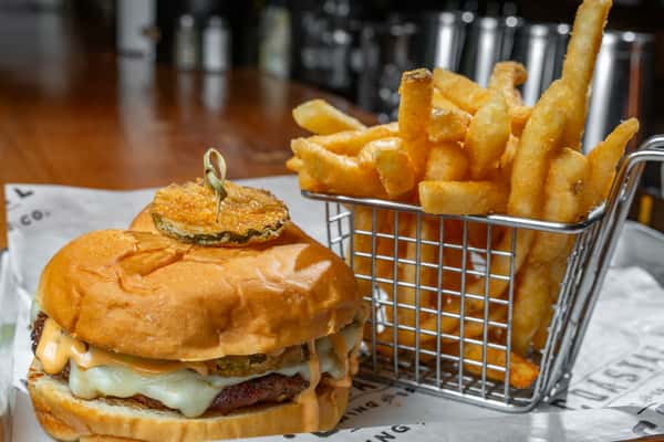 1/2 Lb Fried Pickle Angus Burger