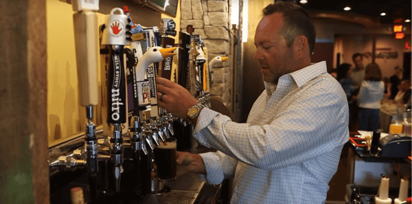 pouring beer