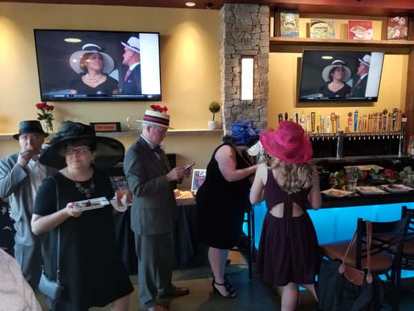 people at bar