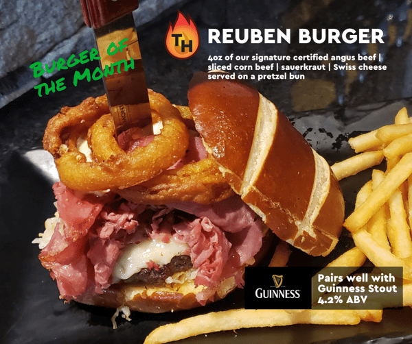 March Burger of the Month - Reuben Burger