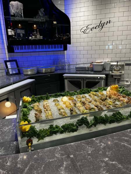 Evelyn piano oysters in ice tray
