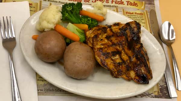 Lunch Grilled Fresh Chicken Breast