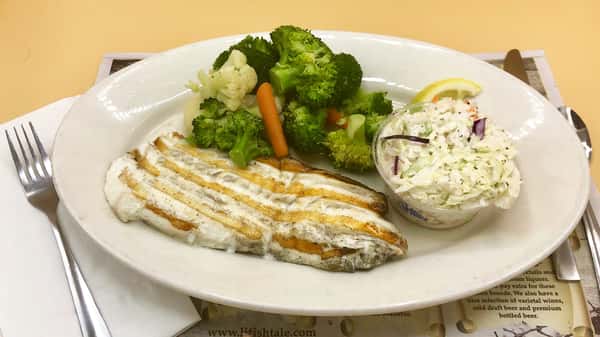 Fresh Charbroiled Atlantic Halibut