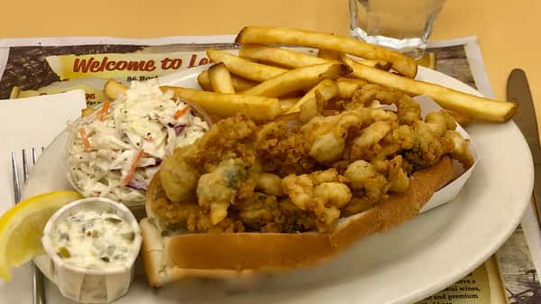 Lunch Fried Whole Clam Roll Platter