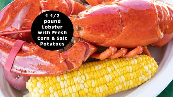 1 1/2 lb Lobster Dinner