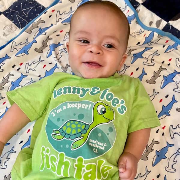Baby in Fish Tale Shirt!