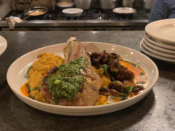 Pork Chop with Squash Vegetable Mix