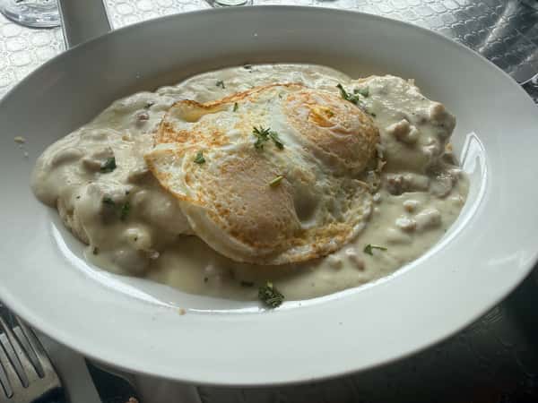 Biscuits & Gravy + Eggs