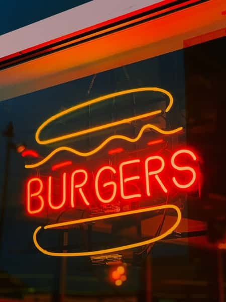 Burger Neon Sign
