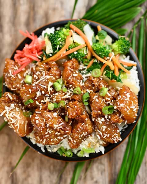 Hawaiian Orange Chicken Bowl
