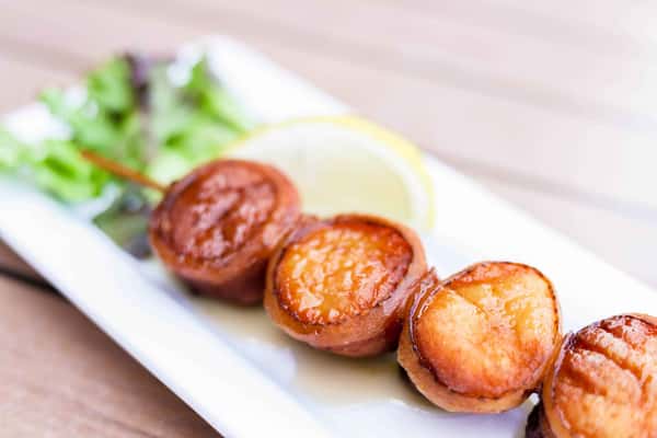 Scallops Wrapped in Bacon