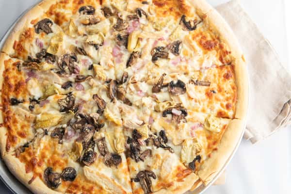Alfredo Chicken Pizza