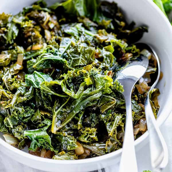 Braised Kale Greens