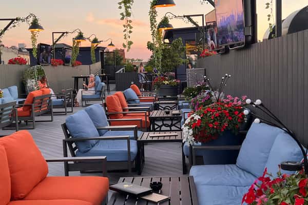 Loft Rooftop Lounge tables and chairs