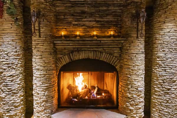 Vintner's Room fireplace