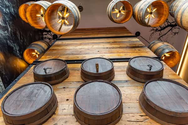 Barrel Room decor